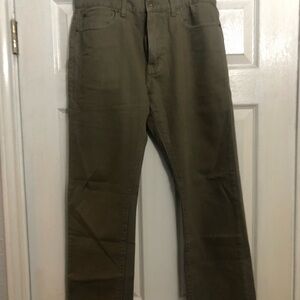 J. Crew Vintage Slim Straight Pants in Olive